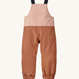 The back of the Patagonia Baby Snow Pile Bibs - Mallow Pink