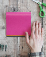 Kite Waxed Craft Paper for origami and window art, in rainbow colours 16cm squared.