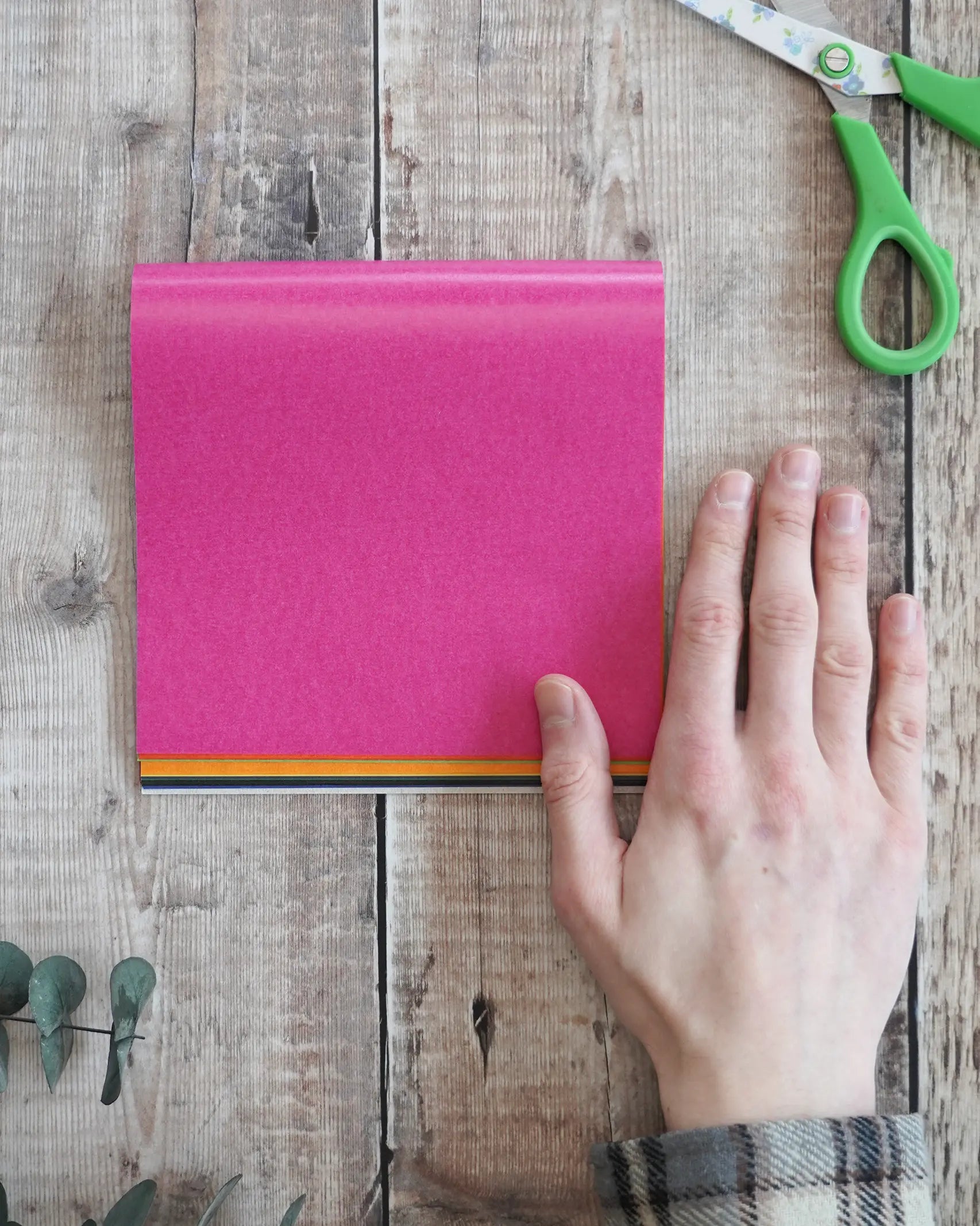 Kite Waxed Craft Paper for origami and window art, in rainbow colours 16cm squared.