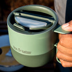 The Klean Kanteen Rise Flip Lid open