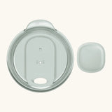 Klean Kanteen dawn blue splash resistant slide lid for a rise tumbler. Features a removable sleek slider for easy sipping and cleaning