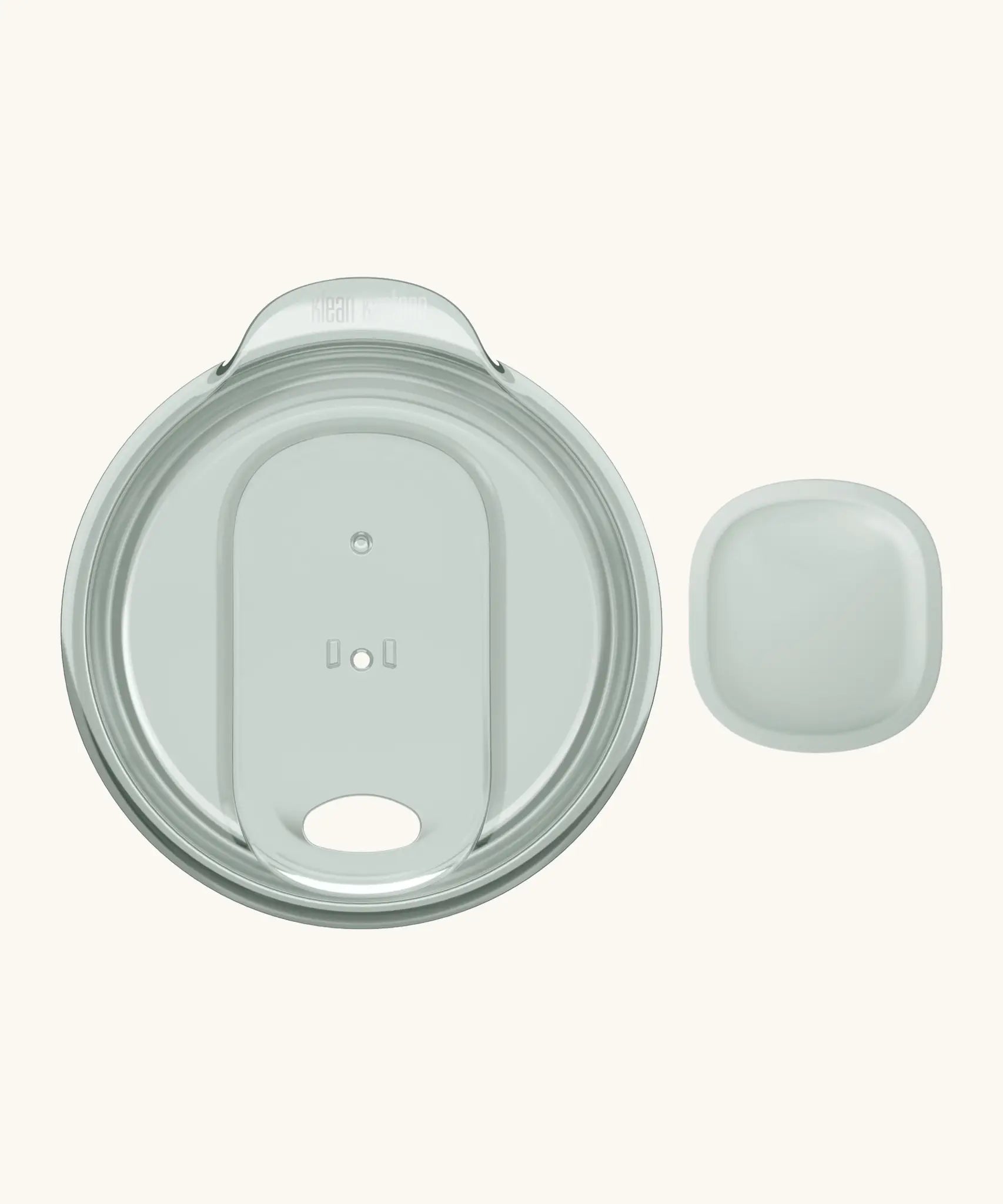 Klean Kanteen dawn blue splash resistant slide lid for a rise tumbler. Features a removable sleek slider for easy sipping and cleaning