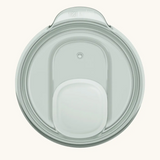 A small 78mm Klean Kanteen splash proof rise slide lid in dawn blue with the slider fully closed.