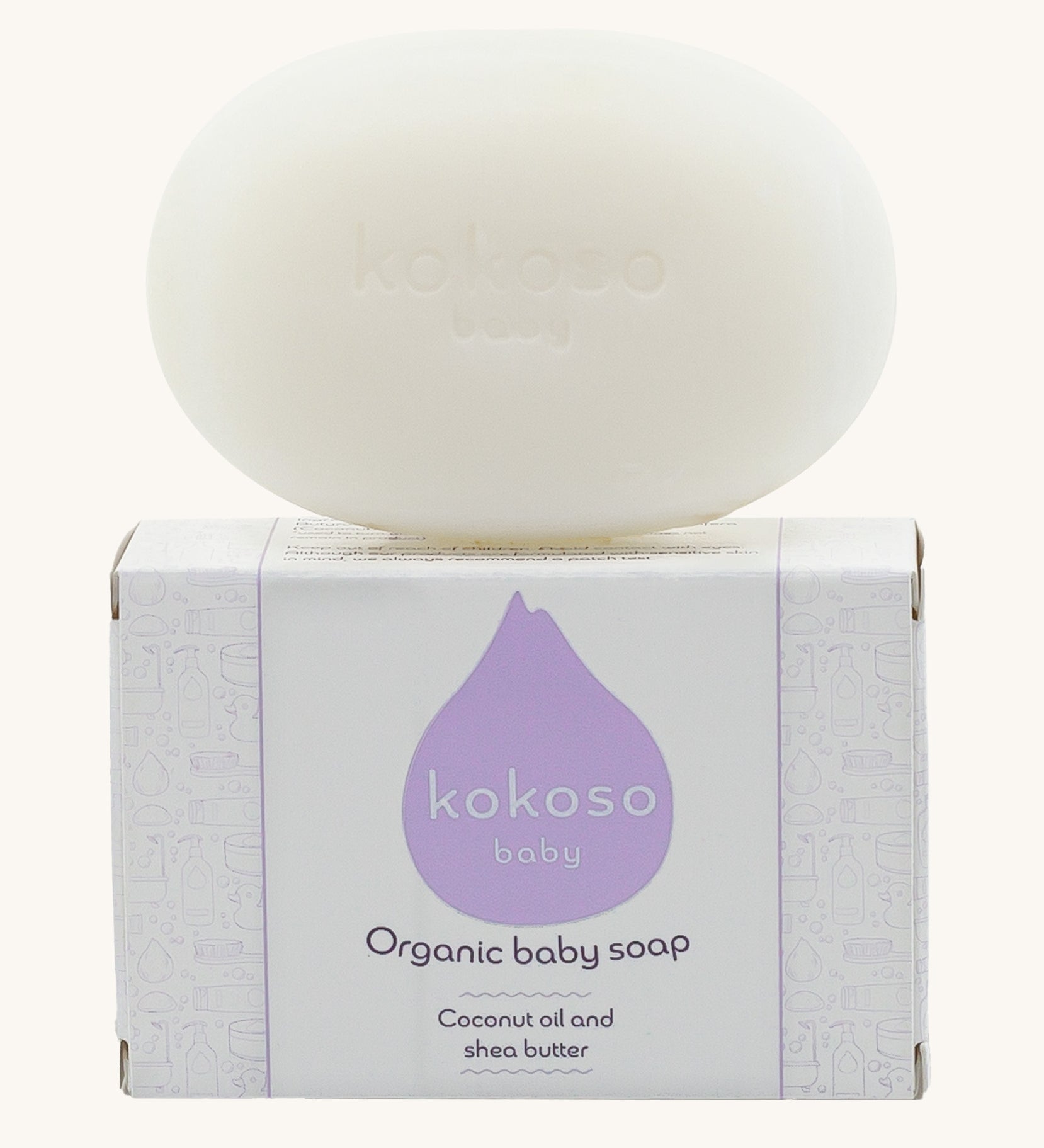 The Kokoso Organic Baby Soap available at Babipur. A gentle soap bar for newborns and the rest of the family