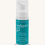 Kokoso protect foaming hand sanitiser original 50ml bottle available at Babipur. A white bottle with alcohol free foaming hand sanitiser. Features a push down dispenser.
