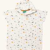 LGR Adventure Baby Hooded Beach Towel Poncho. A soft hooded poncho towel, with fun out door prints on a white fabric