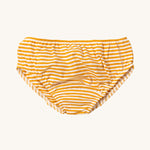 The yellow stripe print on the LGR Adventure Organic Underwear Set - 3 Pack