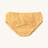 The yellow stripe print on the LGR Adventure Organic Underwear Set - 3 Pack