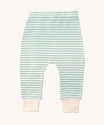 A close up of the stripe joggers of the LGR Dawn Organic T-Shirt & Jogger Playset