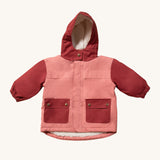 LGR Plum Colour Block Waterproof Winter Coat