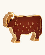 Lanka Kade wooden brown standing highland cow figure
