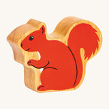 Lanka Kade red squirrel available at Babipur. A chunky wooden figure in a shape of a squirrel