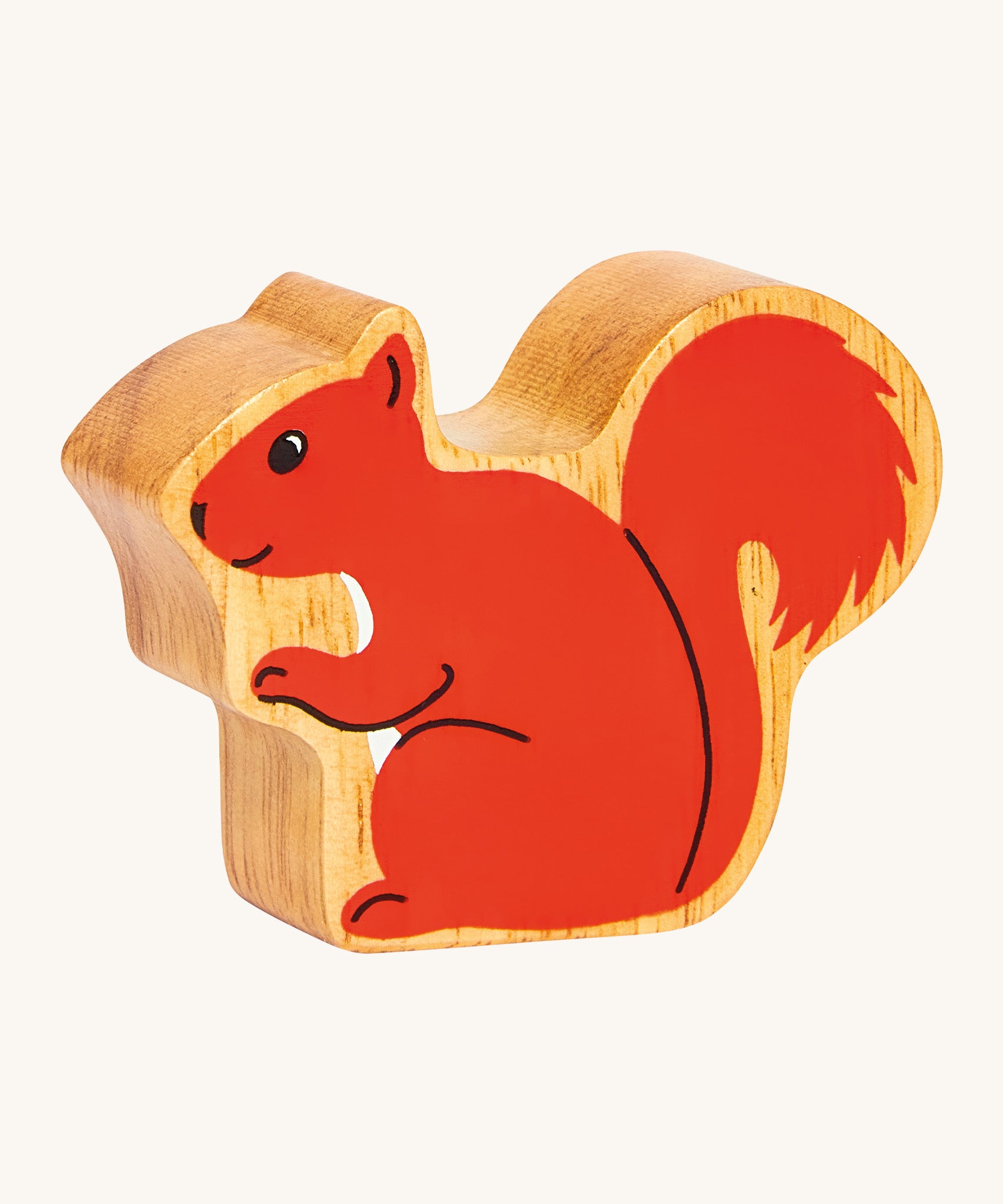Lanka Kade red squirrel available at Babipur. A chunky wooden figure in a shape of a squirrel