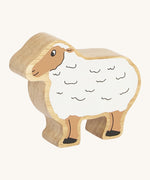 A chunky wooden Lanka Kade white sheep figure available at Babipur.