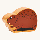 Chunky wooden Lanka Kade brown beaver animal figure available at Babipur.