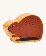 Chunky wooden Lanka Kade brown beaver animal figure available at Babipur.
