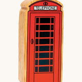 Chunky wooden Lanka Kade red telephone box figure available at Babipur.