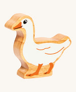 A chunky wooden Lanka Kade white goose animal figure available at Babipur.