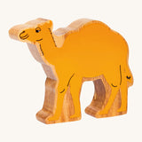 Lanka Kade yellow camel figure available at Babipur. A chunky wooden figure in a shape of a camel.