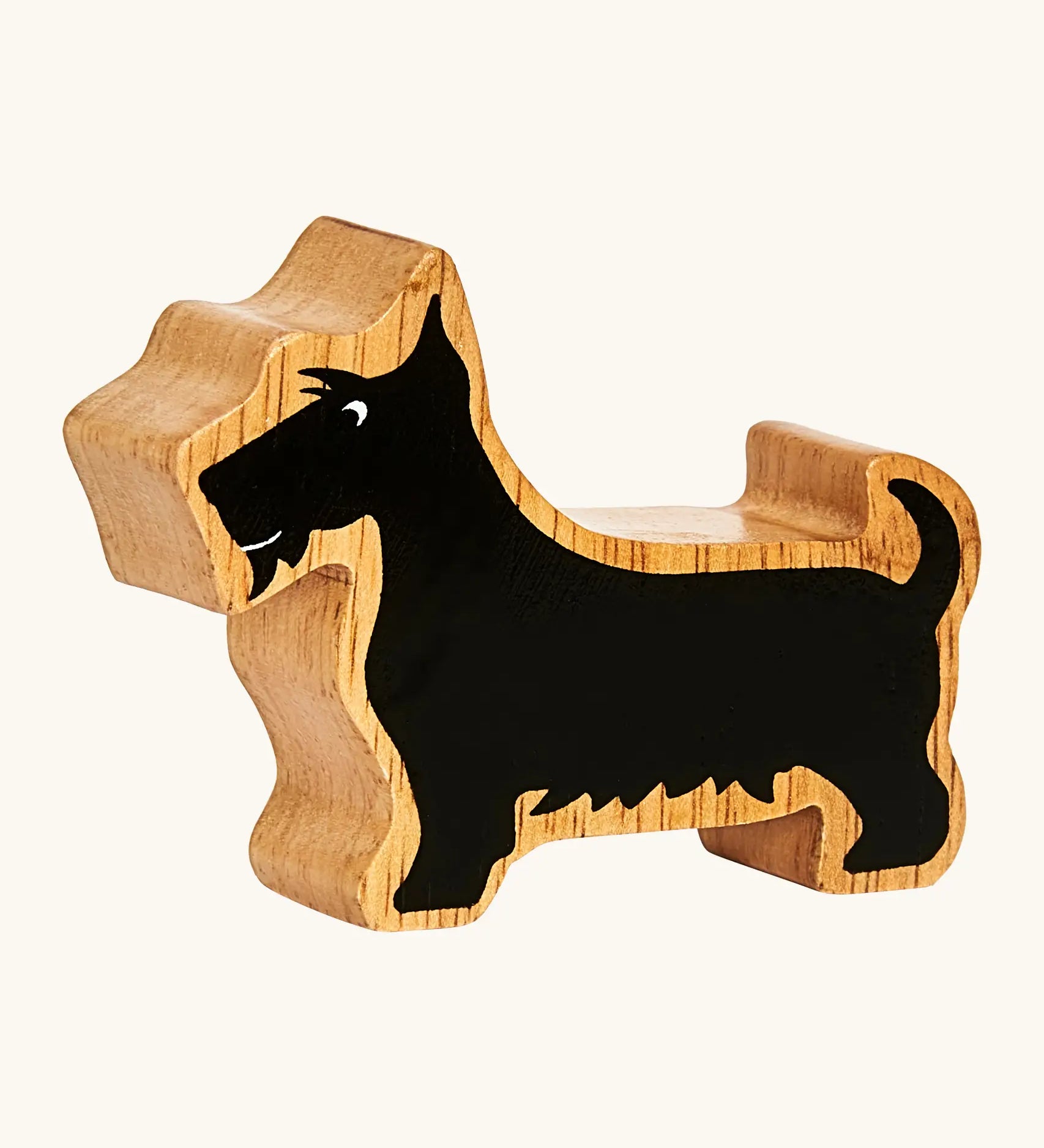 Lanka Kade wooden chunky black Scottie dog figure