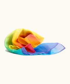 Laura's play cotton bright rainbow play cloth made from 100% organic cotton 