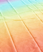Laura's play cotton pastel rainbow play cloth made from 100% organic cotton laid flat 