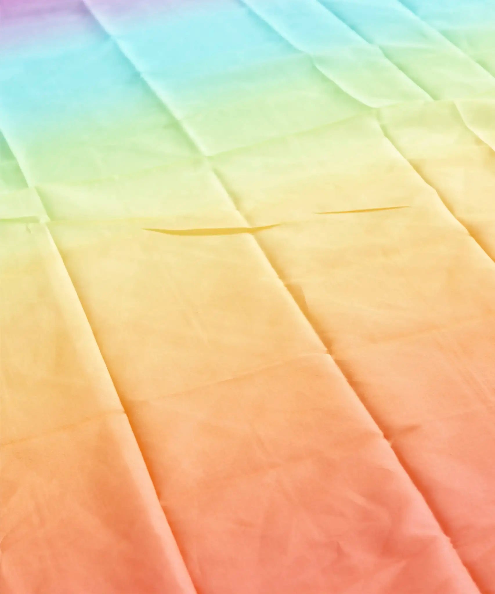 Laura's play cotton pastel rainbow play cloth made from 100% organic cotton laid flat 