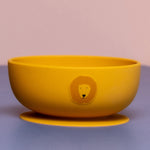 Trixie Animal Friends Silicone Suction Bowl, yellow, Mr Lion. 