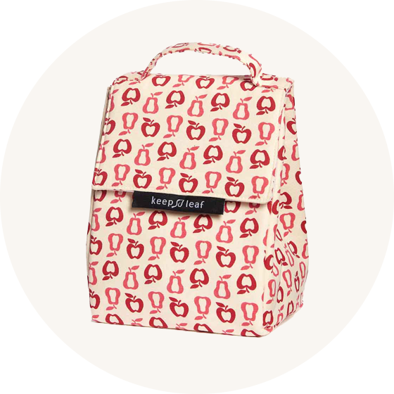 Keep Leaf lunch bag on cream background to represent lunch bags at Babipur.