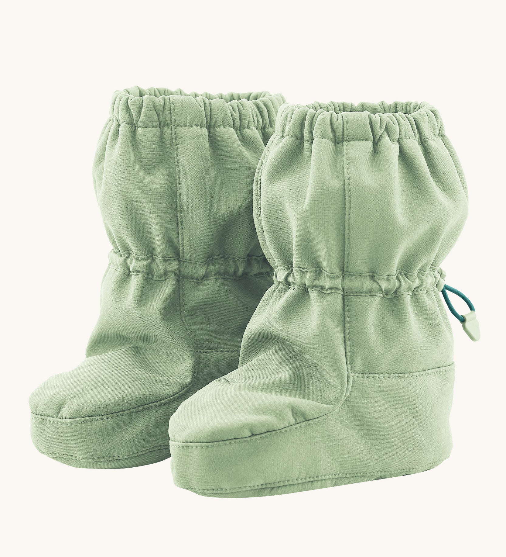 Mamalila baby allrounder winter booties in mint green colour available at Babipur.