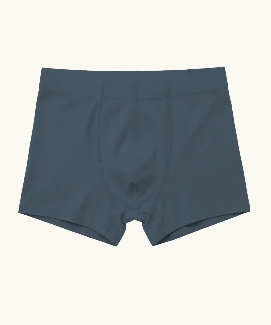 Maxomorra kids GOTS organic cotton boxer shorts in navy. Features an elasticated waist band
