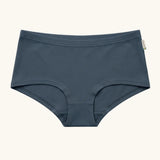 Maxomorra GOTS organic cotton women's brief hipster pants in navy with an elasticated waist band