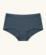 Maxomorra GOTS organic cotton women's brief hipster pants in navy with an elasticated waist band