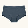 Maxomorra GOTS organic cotton women's brief hipster pants in navy with an elasticated waist band