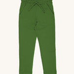 Maxomorra Organic Cotton Solid Green Slim Sweatpants