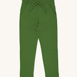Maxomorra Organic Cotton Solid Green Slim Sweatpants