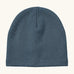 Maxomorra kids GOTS organic cotton jersey style hat in solid blue. 