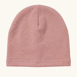 Maxomorra kids GOTS organic cotton jersey style hat in solid pink. 