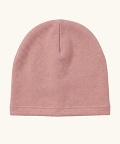 Maxomorra kids GOTS organic cotton jersey style hat in solid pink. 