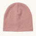 Maxomorra kids GOTS organic cotton jersey style hat in solid pink. 