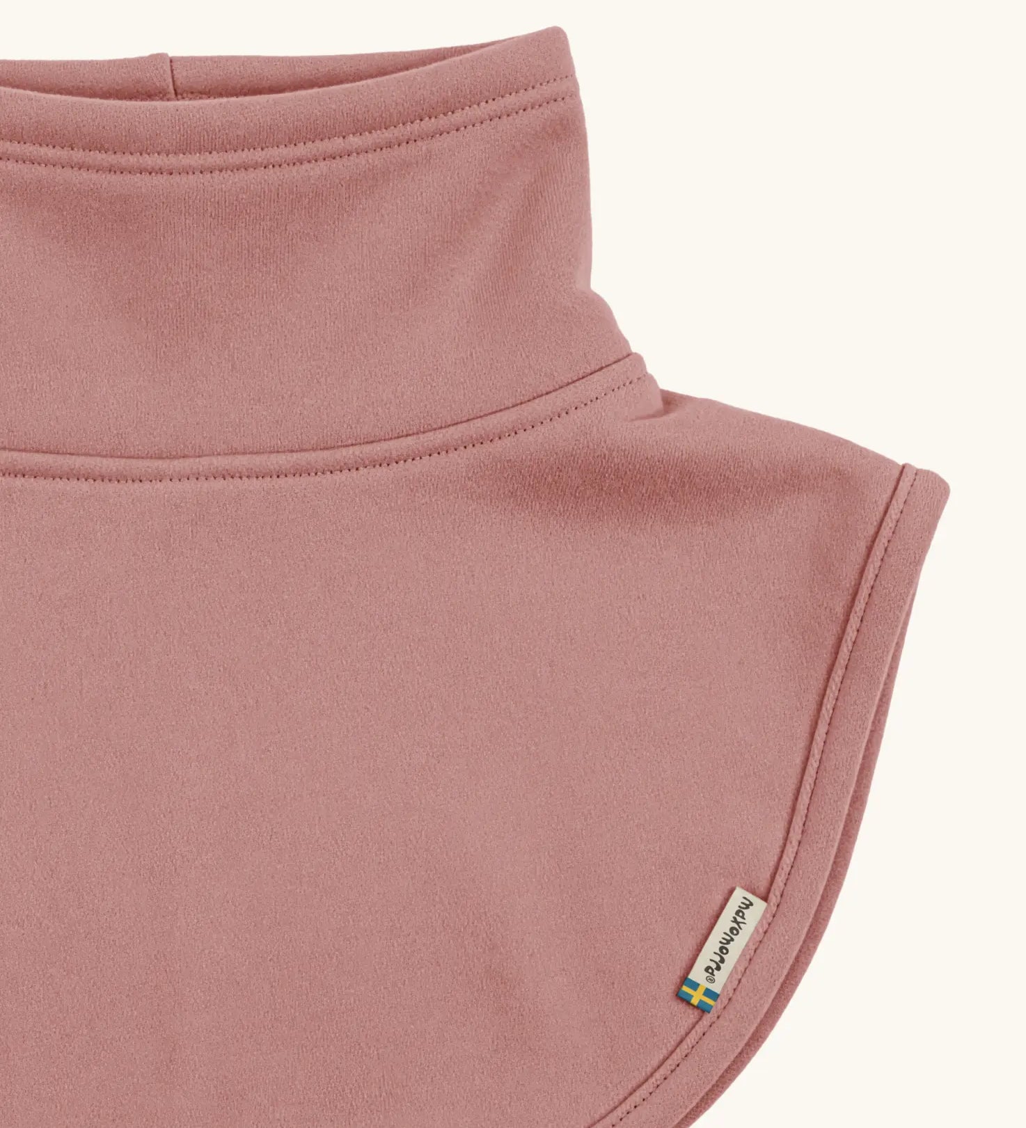 Maxomorra kids neck warmer in pink, made from GOTS organic cotton.