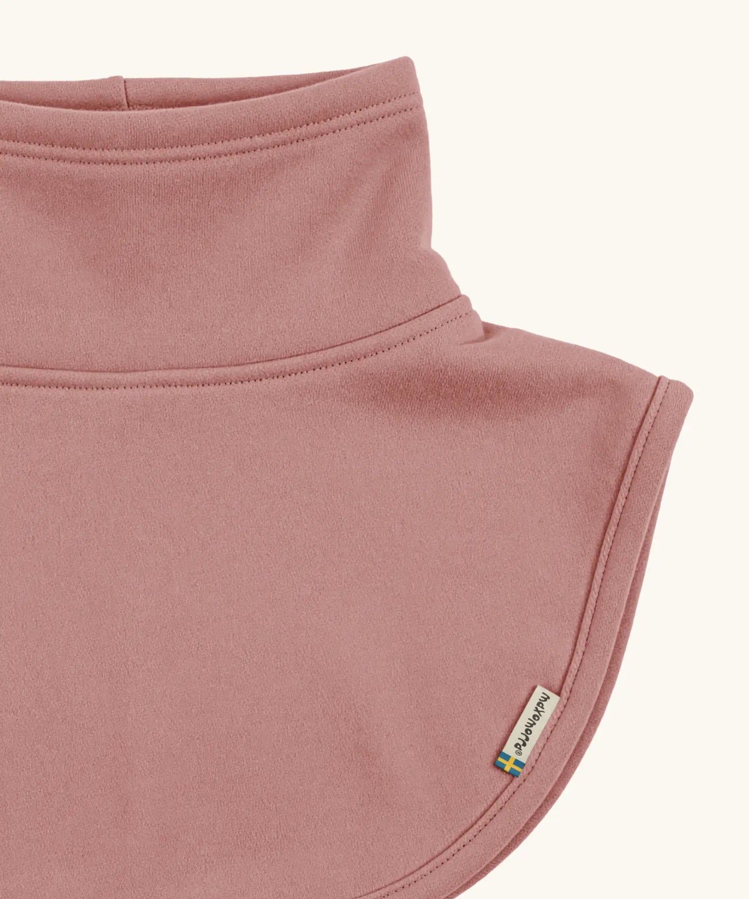 Maxomorra kids neck warmer in pink, made from GOTS organic cotton.