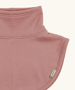 Maxomorra kids neck warmer in pink, made from GOTS organic cotton.