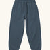 Maxomorra kids baggy sweat pants in navy, features a drawstring cord around the waist and side pockets