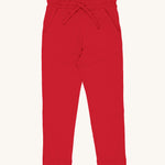 Maxomorra Organic Cotton Solid Ruby Slim Sweatpants