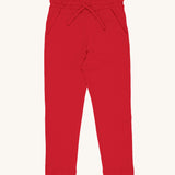 Maxomorra Organic Cotton Solid Ruby Slim Sweatpants