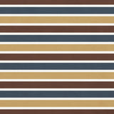 Maxomorra stripes in yellow, white, blue and brown, made from GOTS organic cotton.