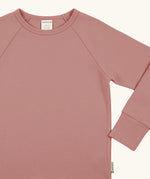 Maxomorra kids long sleeve top in pink, made from GOTS organic cotton.