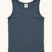 Maxomorra GOTS organic cotton kids tank top in solid blue 