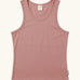 Maxomorra GOTS organic cotton women's tank top in solid pink.